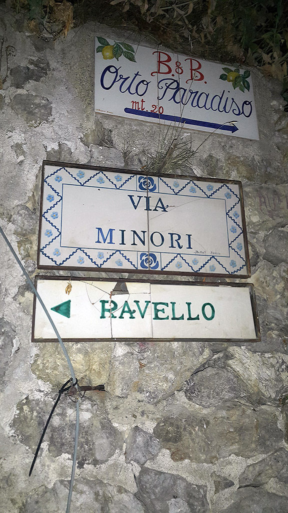 Ravello-Minori yürüyüşü - Via Minori