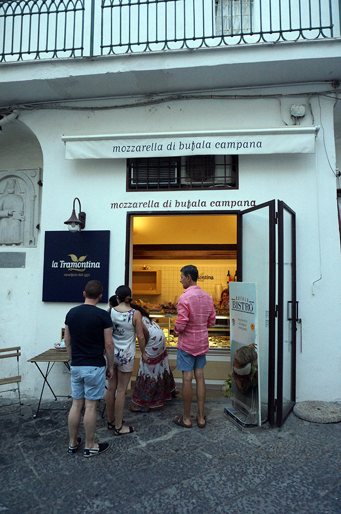 Amalfi'de bir şarküteri: La Tramontina