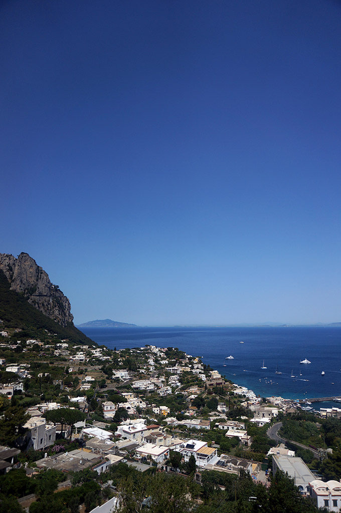 Capri finiküler istasyonu manzarası